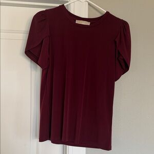 Michael Kors Elegant Burgundy Women's Top